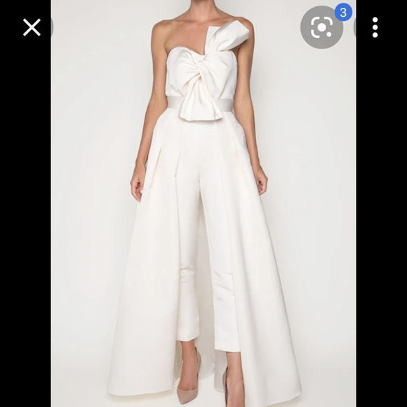 Alexia maria Pants - ALEXIA MARIA SILK faille  jumpsuit with skirt